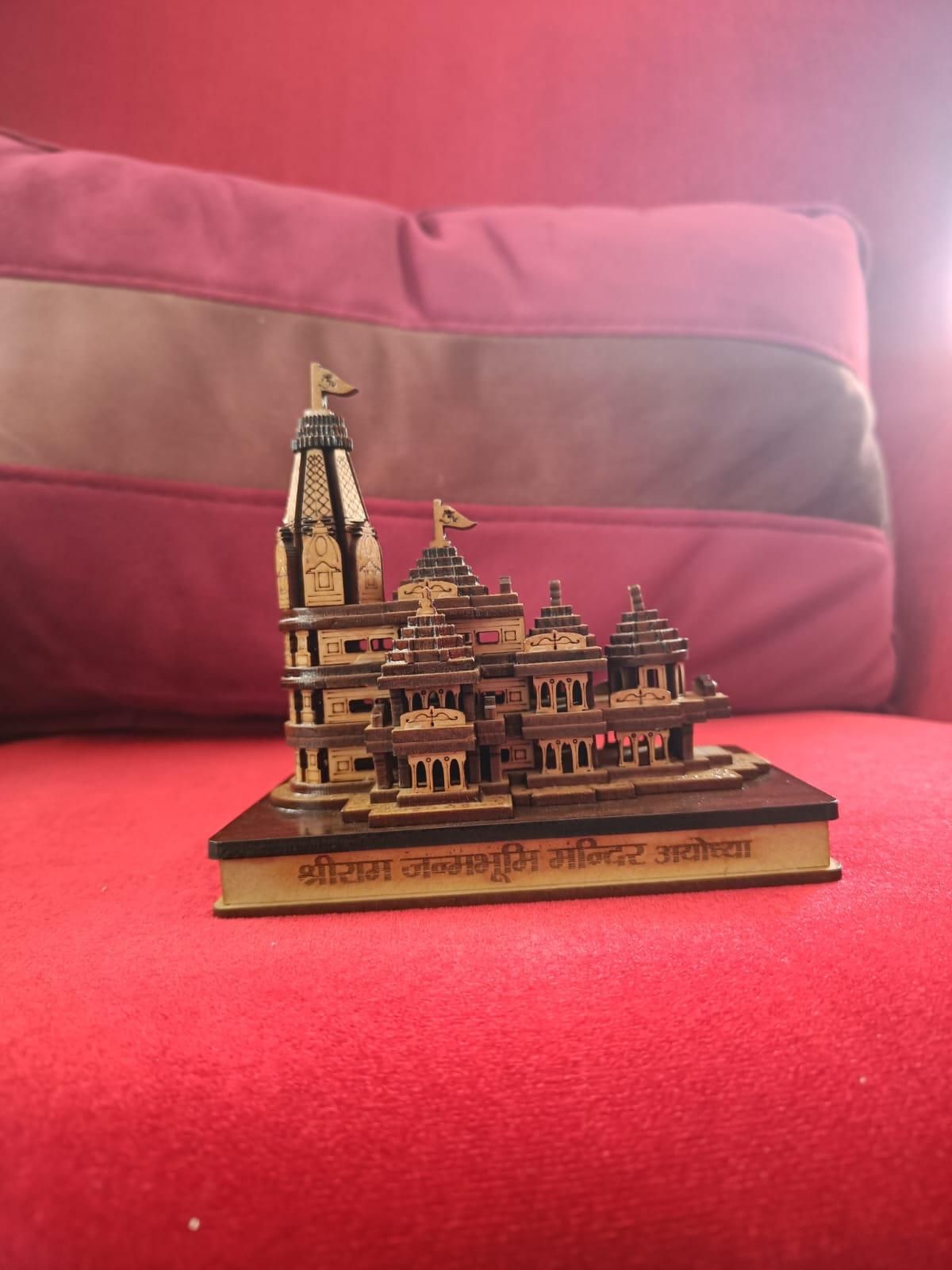 Shri Ram Mandir Ayodhya 3D Model With LED Light